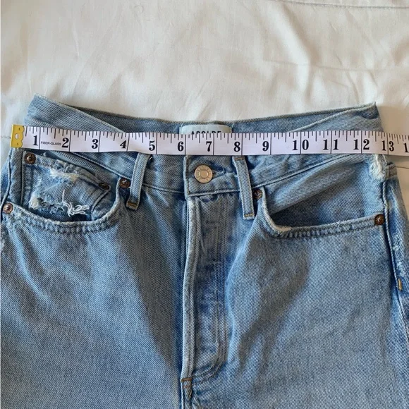 AGOLDE Women's Light Blue '90s Jeans - Picture 9 of 10